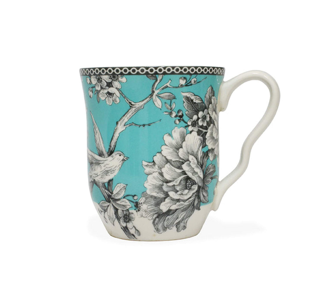 Adelaide 16-Piece Casual Turquoise Porcelain Dinnerware Set (Service for 4) - Diamond Home USA