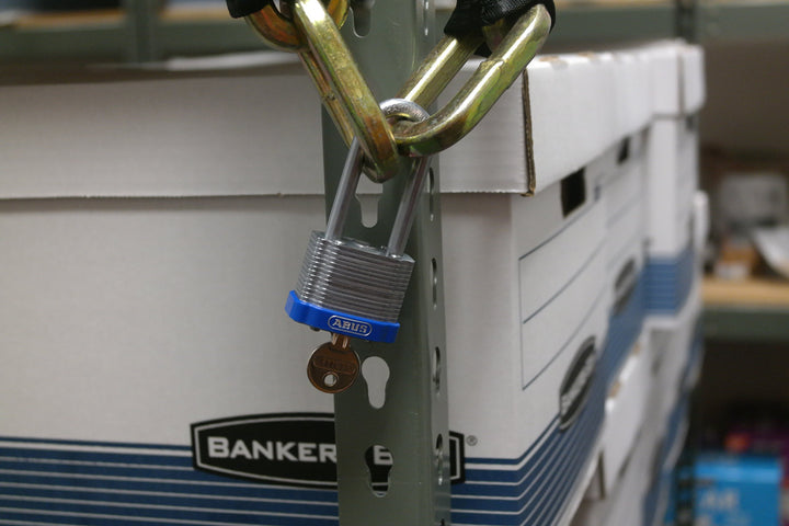 ABU 19343 41/40 Laminated teel afety Padlock Red Bumper Keyed Alike Long 2" - Diamond Home USA