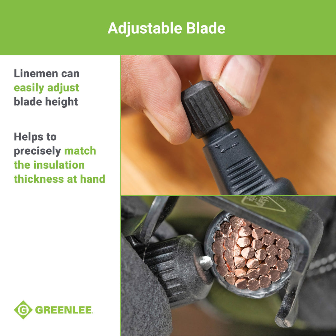 Greenlee 1903 7" Pocket Cable Stripping Tool with High-Carbon Steel Blade 8 - Diamond Home USA