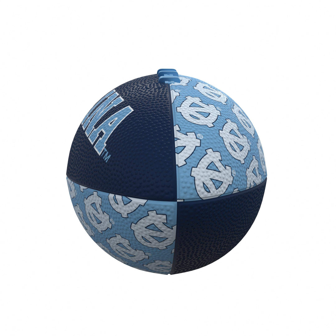 Logo Brands NCAA North Carolina Tar Heels Repeating Mini-Size Rubber Football - Diamond Home USA