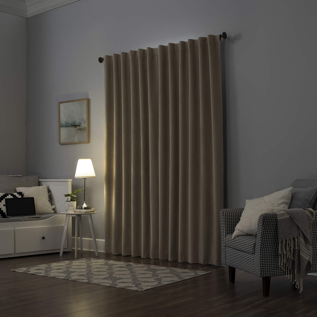 Sun Zero Hampshire Velvet Noise Reducing Thermal Extreme Total Blackout Back Tab - Diamond Home USA
