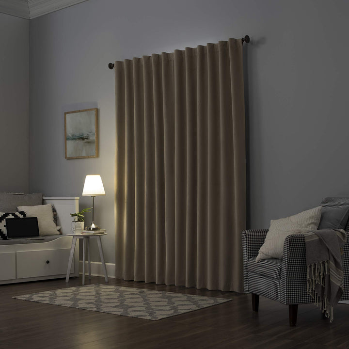 Sun Zero Hampshire Velvet Noise Reducing Thermal Extreme Total Blackout Back Tab - Diamond Home USA