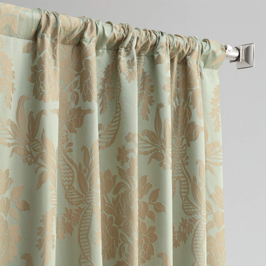 HPD Half Price Drapes Designer Damask Curtains for Room Decoration 96 Inches - Diamond Home USA