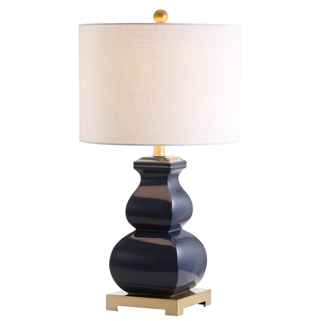 JONATHAN Y JYL3049A Vienna 25.5" Ceramic LED Table Lamp Contemporary Navy