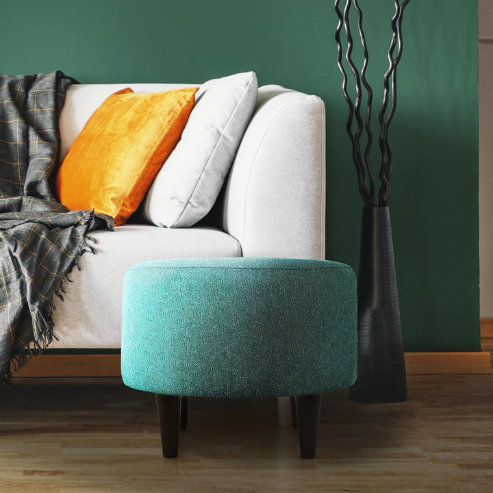 MJL Furniture Designs Sophia Collection Oliva Series Contemporary Round Turquoise - Diamond Home USA