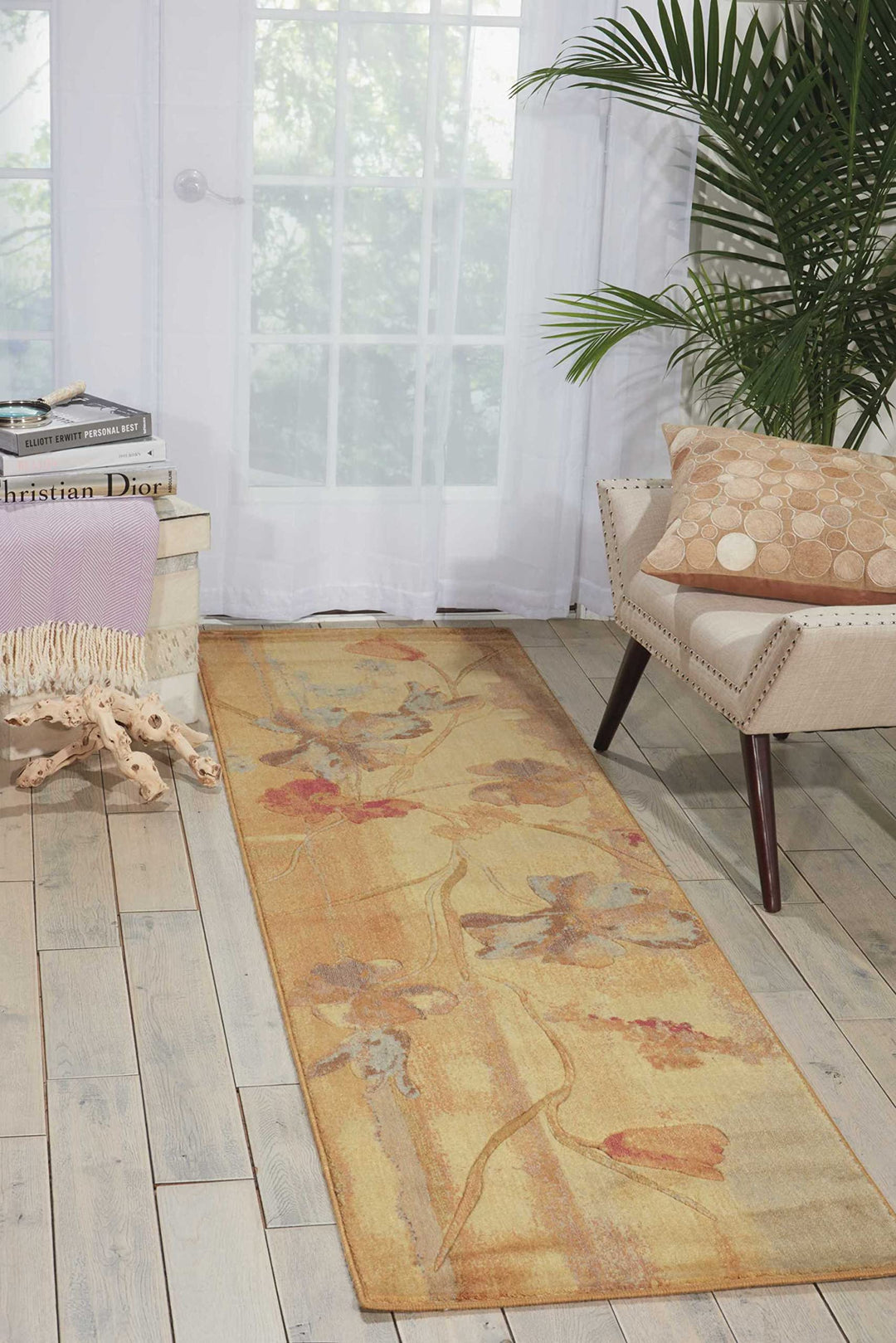 Nourison Somerset Beige Area Rug 2'3" x 8' Beige - 2'3" x 8' Runner