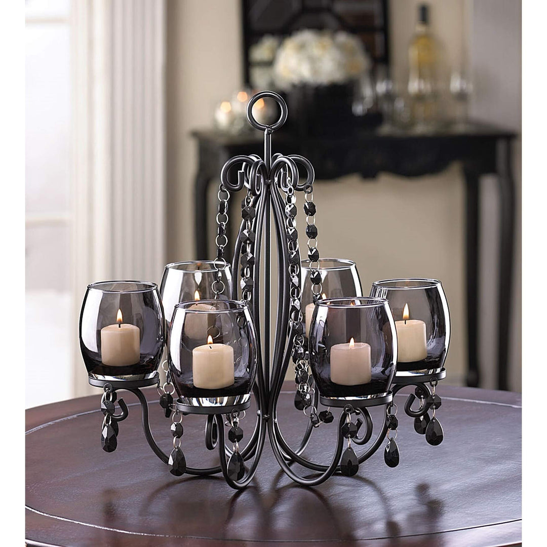 BSD National Supplies Romantic Elegant Glowing Candle Chandelier - Diamond Home USA