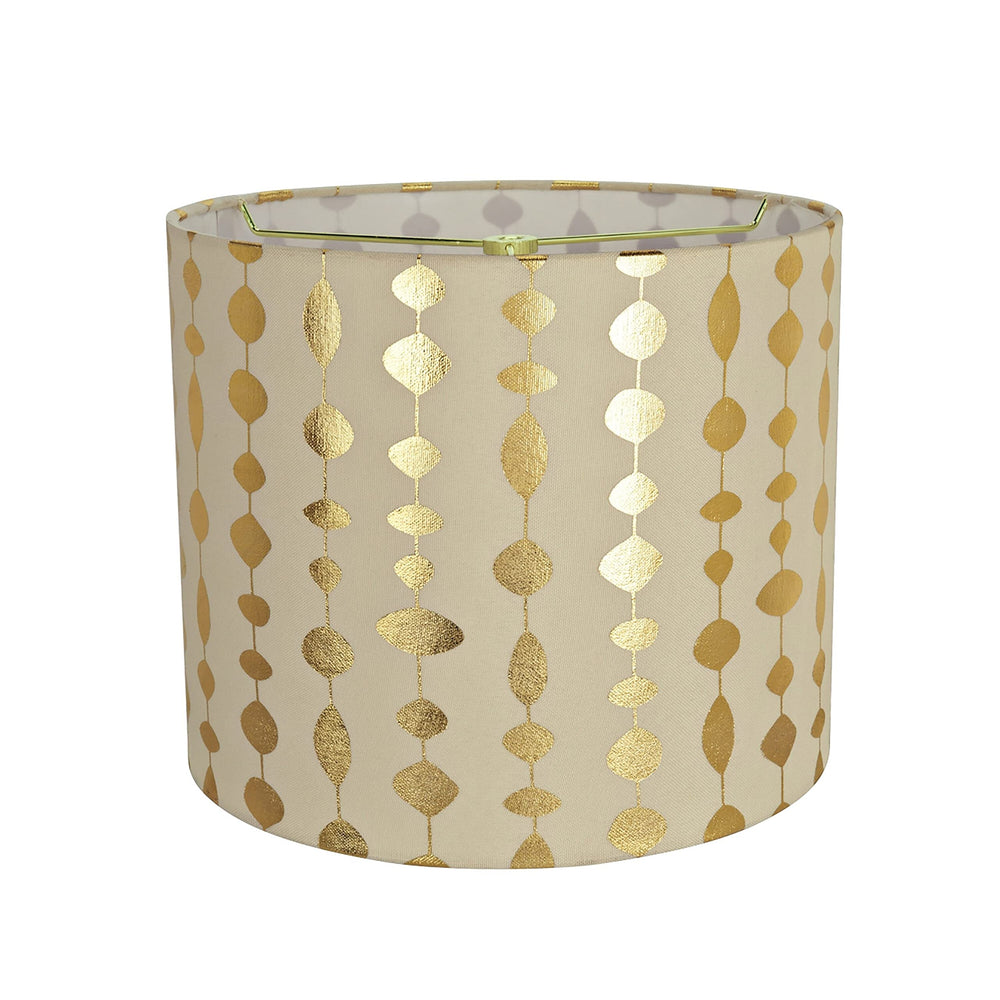 Drum (Cylinder) Shaped Spider Construction Lamp Shade In Beige (12" X 12" 10") - Diamond Home USA
