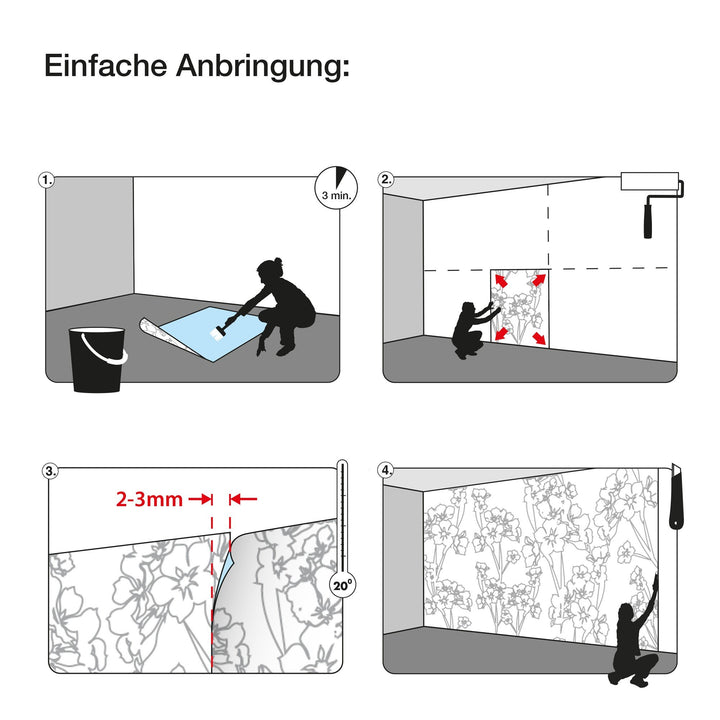 Komar 8-938 Concrete Blocks Wall Mural Grey 145x100x0.125 - Diamond Home USA