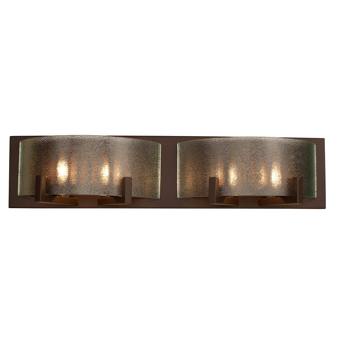 Firefly 4-light Industrial Bronze Bath Fixture Brown odern Contemporary Glass - Diamond Home USA