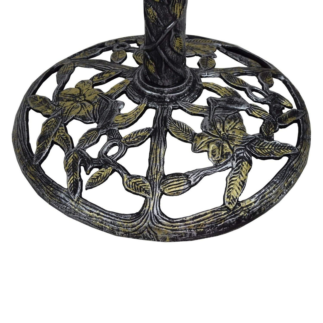 Oakland Living Metal Bird Bath with Singing Birds No Assembly Required - Diamond Home USA