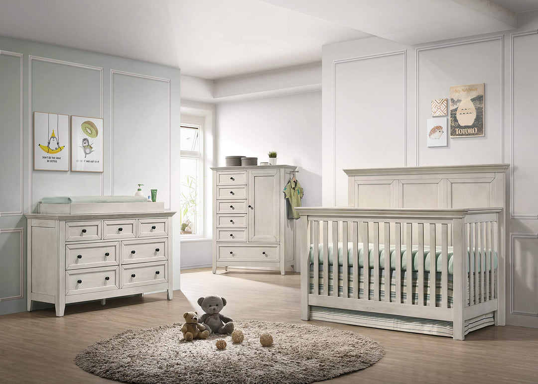 Westwood Design San Mateo Toddler Guard Rail Rustic White - Diamond Home USA