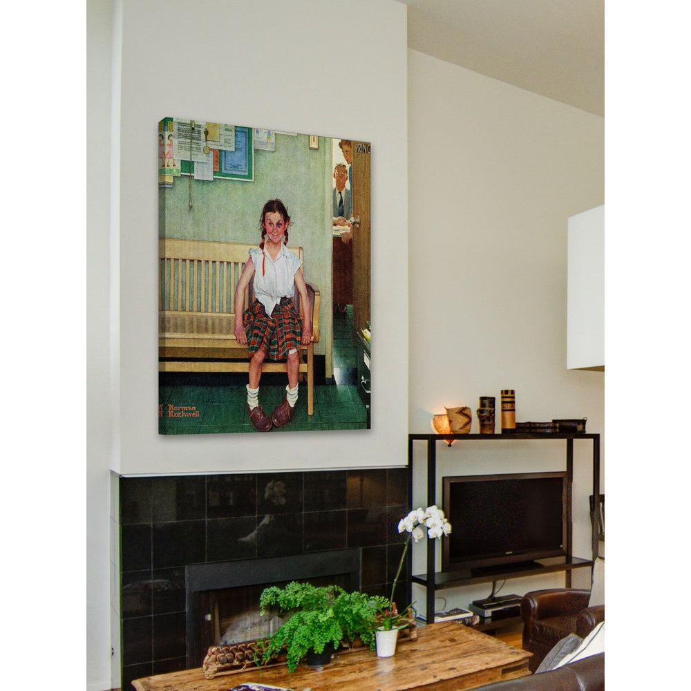 Marmont Hill x29 Shiner by Norman Rockwell Painting Print on Wrapped Canvas - Diamond Home USA