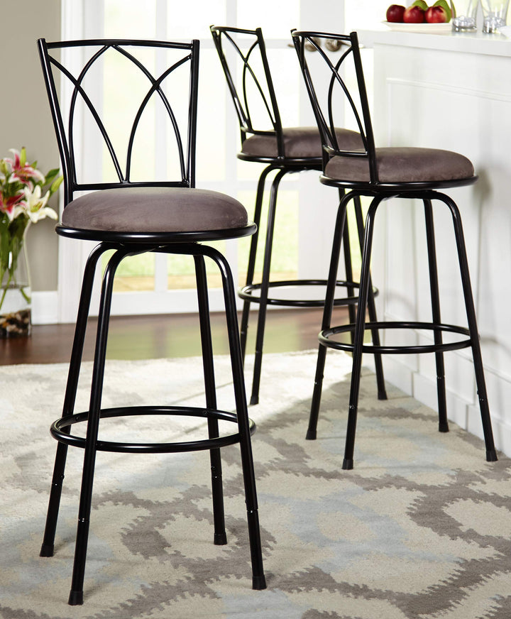 The Mezzanine Shoppe Delta Modern Upholstered Adjustable Counter Height Stool - Diamond Home USA