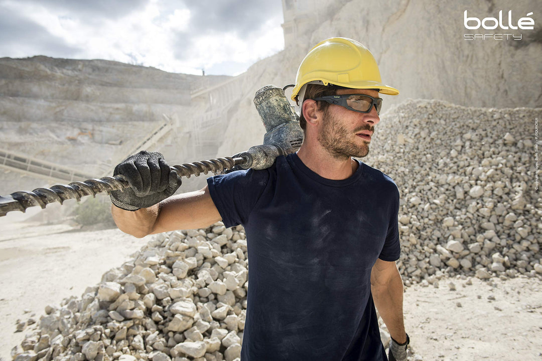 Bolle Safety MERCSP Mercuro Safety Glasses Platinum® Anti-Scratch Grey Black - Diamond Home USA