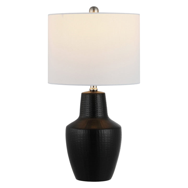 Lighting Modern 23-inch Table Lamp 12 in. W X D 23 H Black Contemporary Bulbs - Diamond Home USA