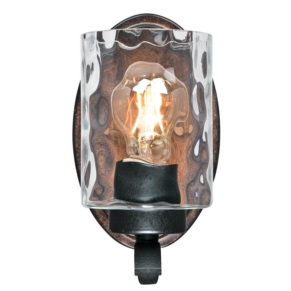Westinghouse 6331600 rnwell One-Light Indoor Wall Fixture Textured Iron and - Diamond Home USA