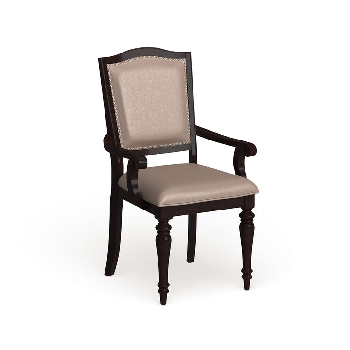 Furniture of America Harllington Leatherette Arm Chair (Set of 2) - 25" W X 25 Grey