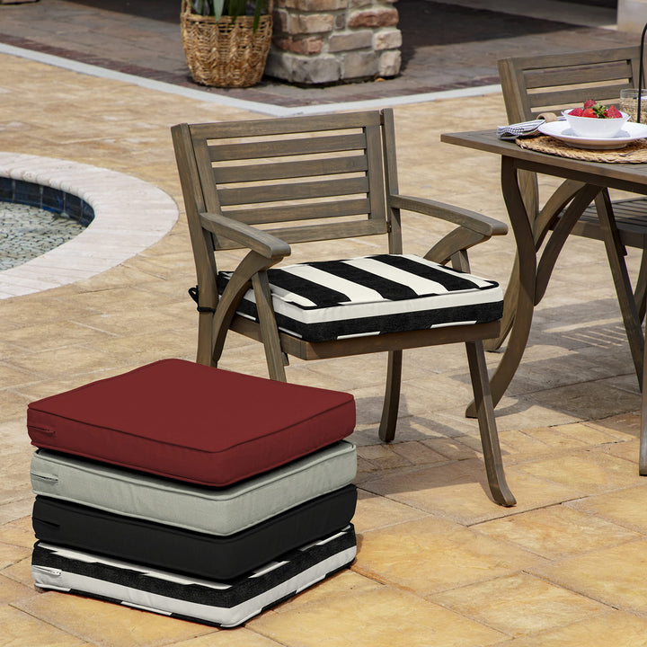 Arden Selections ProFoam Performance Outdoor Seat Cushion 20 x 20 Onyx Black - Diamond Home USA