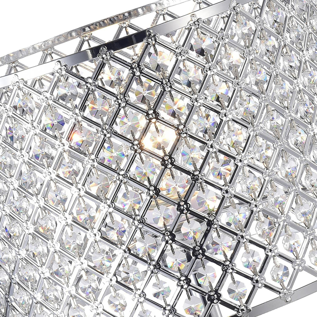 Warehouse of Tiffany IMT81B/1CH Divina Crystal and Chrome Table Lamp 13 x 13 x - Diamond Home USA