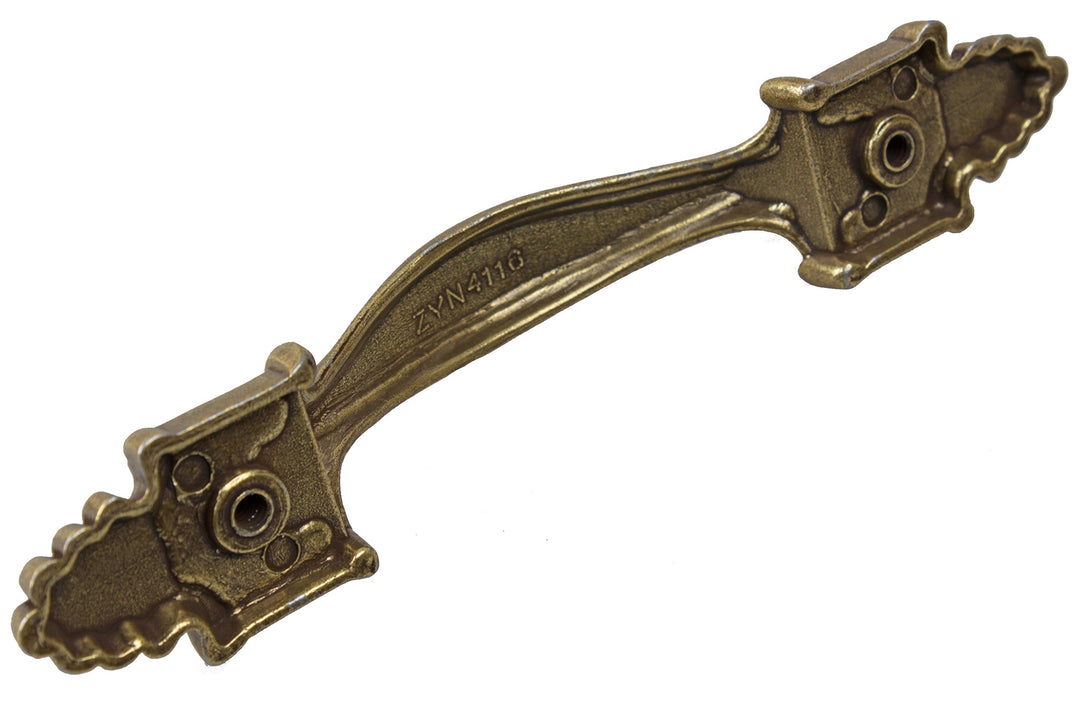 GlideRite Hardware 4116-AB-10 3.5 inch Cc Antique Brass Deco Cabinet Pull 10 - Diamond Home USA