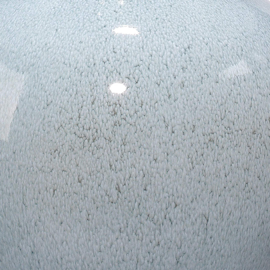 Ceramic Table Lamp Blue Nautical Coastal Transitional Nickel - Diamond Home USA