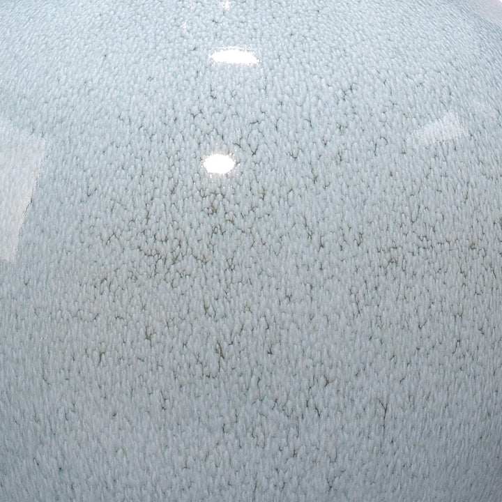 Ceramic Table Lamp Blue Nautical Coastal Transitional Nickel - Diamond Home USA