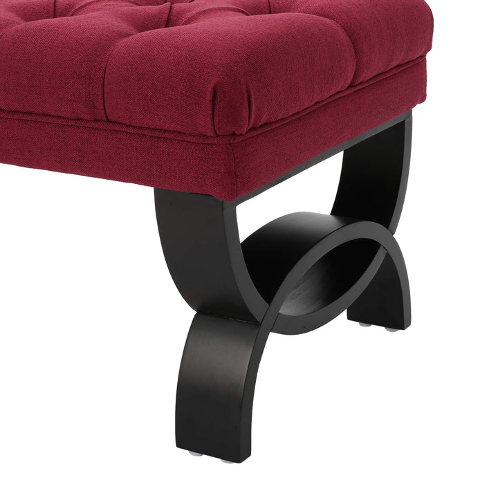 Christopher Knight Home Scarlett Fabric Ottoman Bench Dark