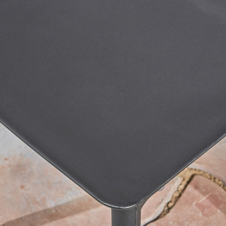 Christopher Knight Home 306513 Brynn Outdoor Plastic Chairs (Set of 2) Black - Diamond Home USA