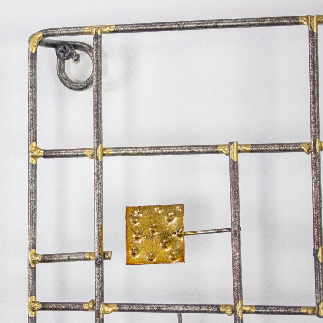 Abstract Metal Wall Decor (28" X 21") Gold - Diamond Home USA