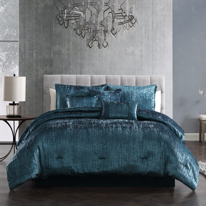 Riverbrook Home Turin Comforter Set King Blue 7 Piece Set Royal Blue - King - 7 Piece
