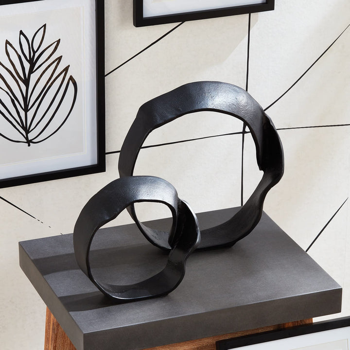Sculptures Black Abstract - Diamond Home USA