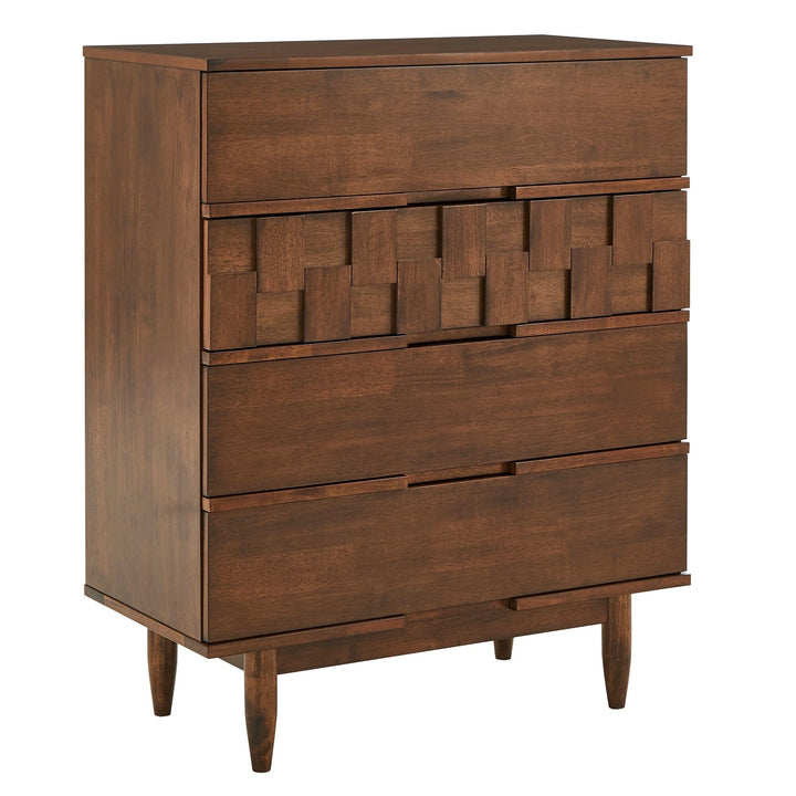 Inspire Q Kieran Mid-Century Wood 4-Drawer CST by Modern - Diamond Home USA