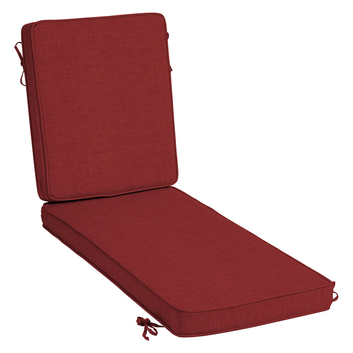 Arden Selections ProFoam Essentials Outdoor Chaise Lounge Cushion 72 x 21 uby Classic Red