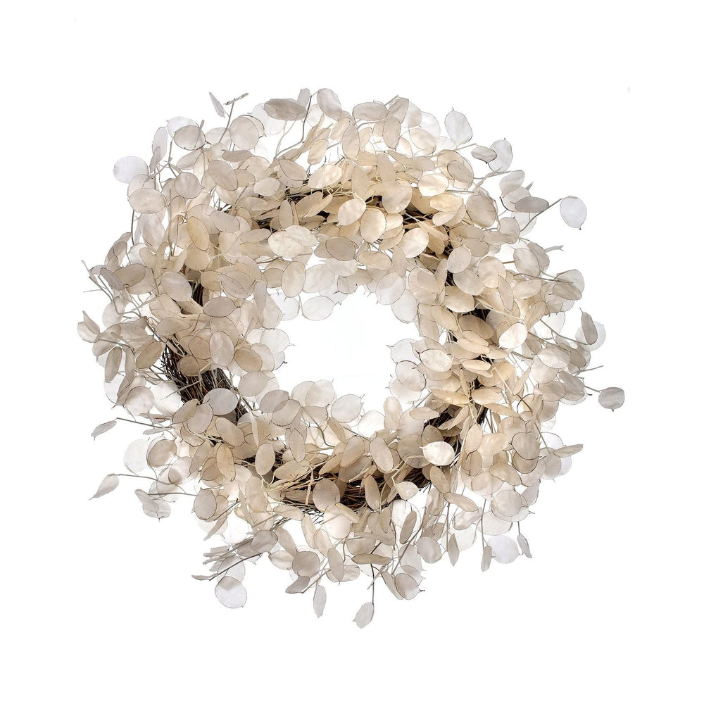 Plastic Wreath 28" White - Diamond Home USA