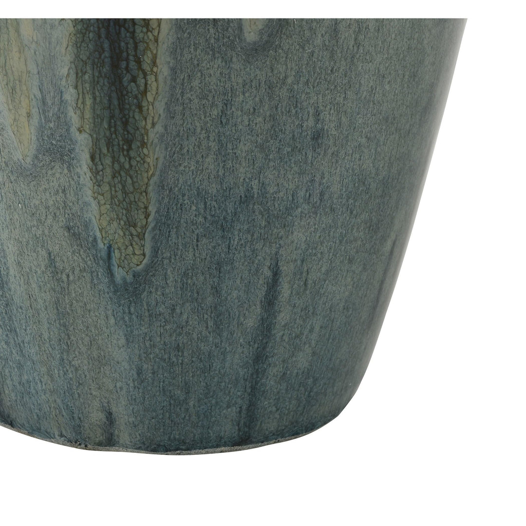 Vase Small Green Ceramic - Diamond Home USA