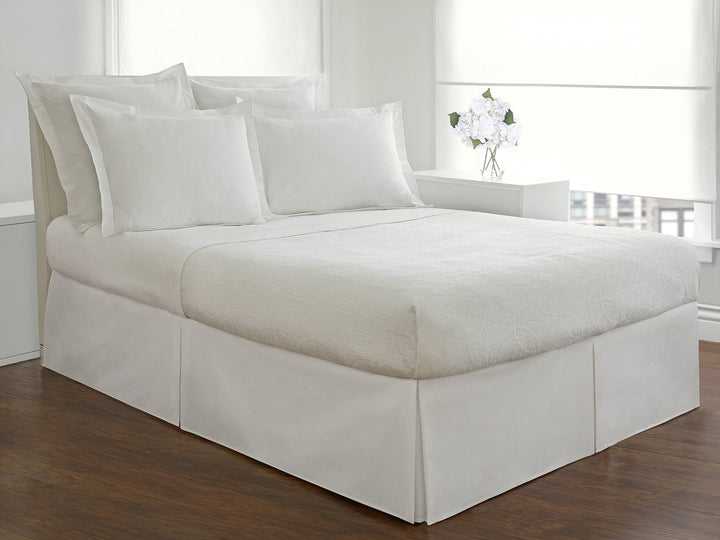 Fresh Ideas Bedding Tailored Bedskirt Classic 14” Drop Length Pleated Styling -