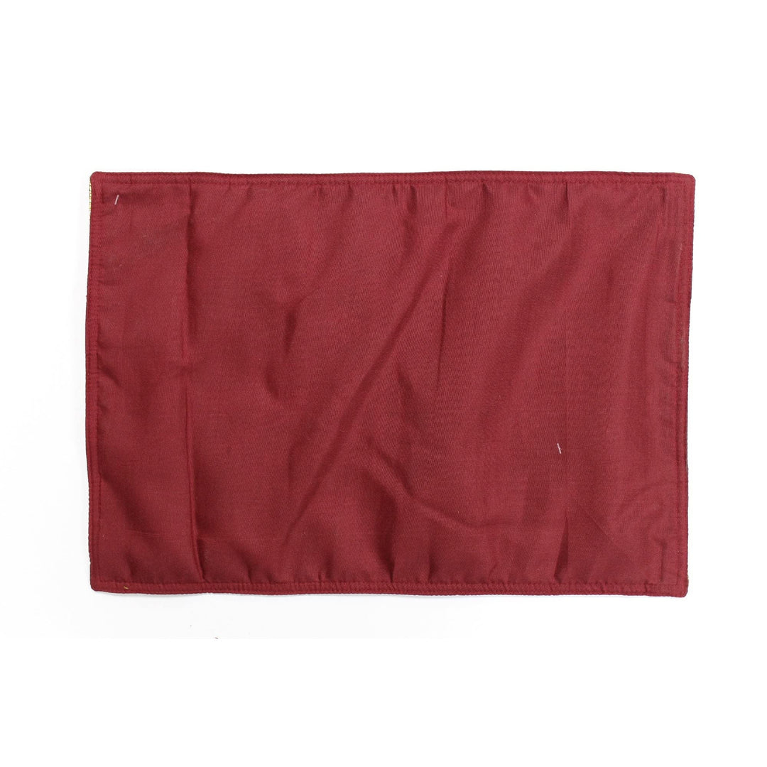 Cotton Placemat (Persimmon) Set of 12 Multi Color Rectangle - Diamond Home USA