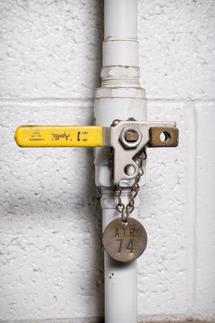Brady 232041 1/2" Diameter Stamped Brass Valve Tags Numbers 101-125 Legend - Diamond Home USA
