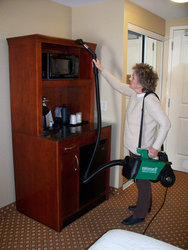 Bissell BigGreen Commercial BGC3000 Portable Canister Vacuum Green Black - Diamond Home USA