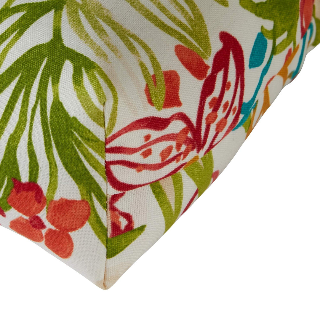 Floral 20-inch Outdoor Dining Seat Cushion Multi Color Casual Transitional - Diamond Home USA
