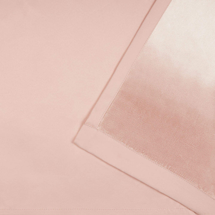ATI Home Catarina Layered Solid and Sheer Hidden Tab/Rod Pocket Top Curtain Panel Pair