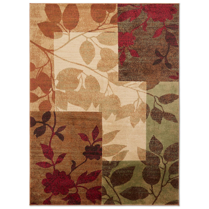 Home Dynamix Amelia Modern Area Rug|9'2" x 12'5" Rectangle|Beige/Green/Red 9'2"x12'5" - Multi