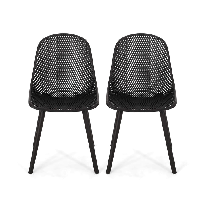 Christopher Knight Home Darleen Outdoor Dining Chair (Set of 2) Black