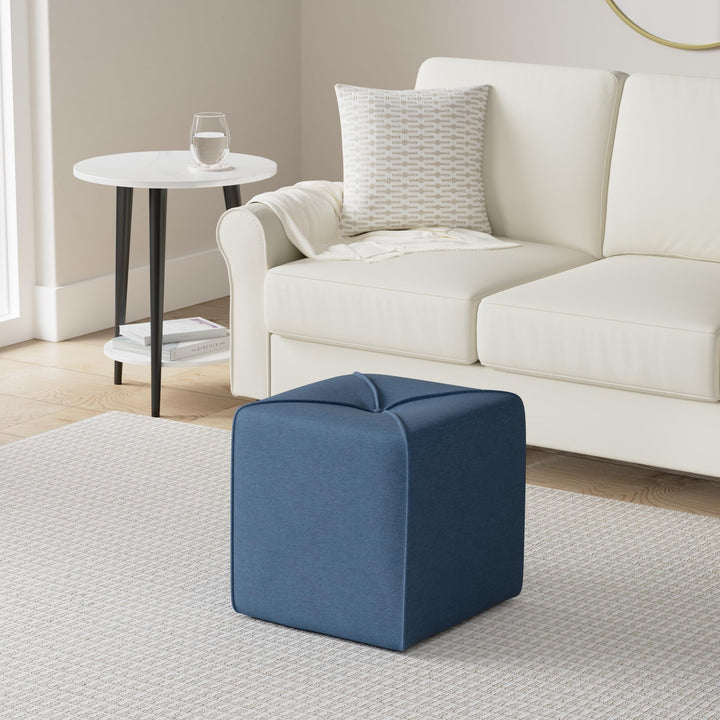 Christopher Knight Home Kenyon Fabric Square Ottoman Dark