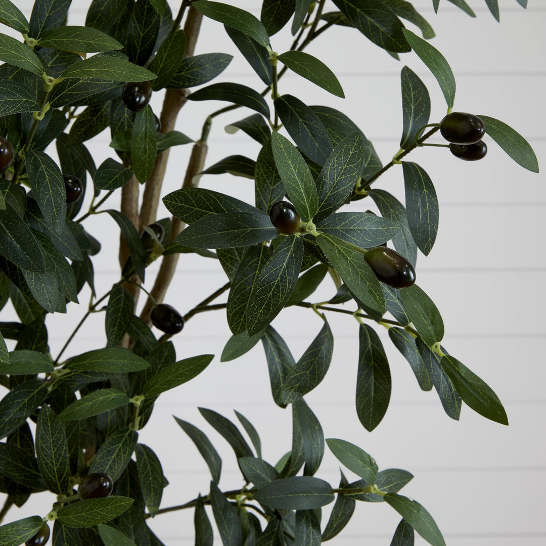 Nearly Natural 8ft. Artificial Olive Tree - Diamond Home USA