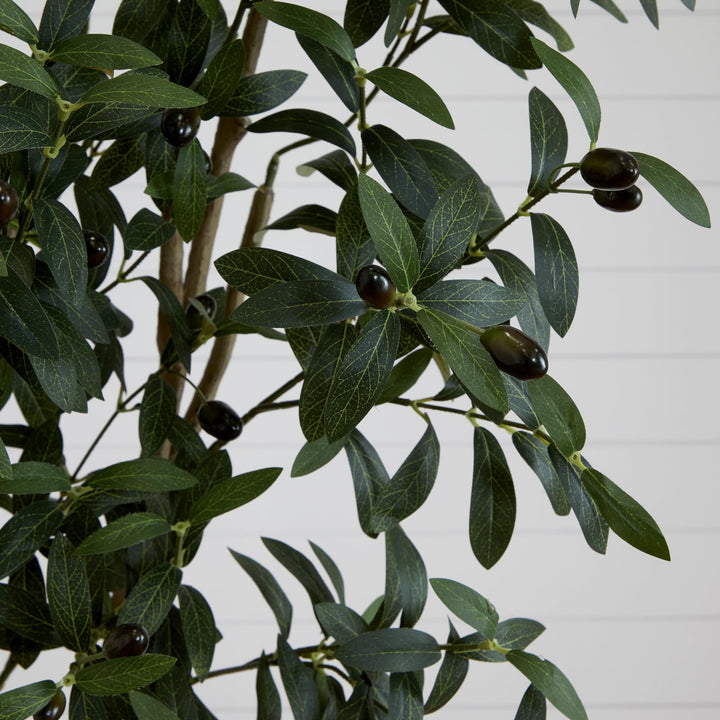 Nearly Natural 8ft. Artificial Olive Tree - Diamond Home USA