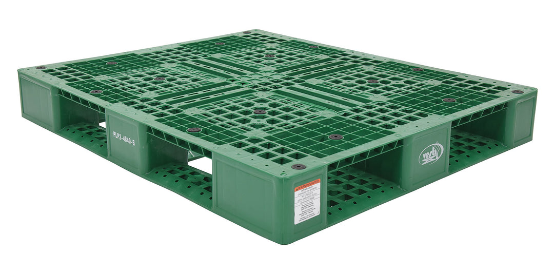 Vestil PLP2-4840-GREEN Polyethylene Pallet with 4 Way Entry 8000 lbs Capacity 40