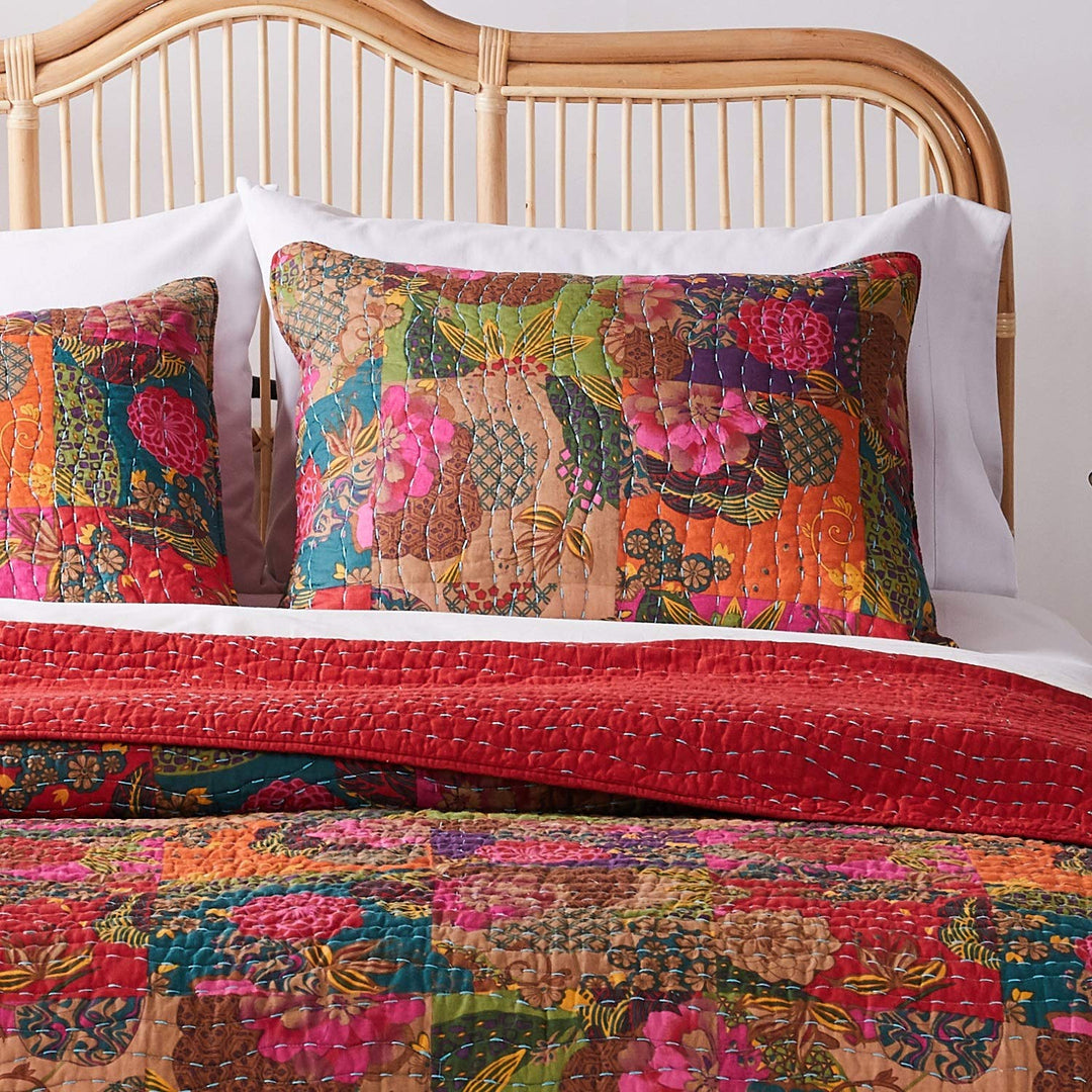 Greenland Home 3-Piece Jewel Quilt Set Multicolor