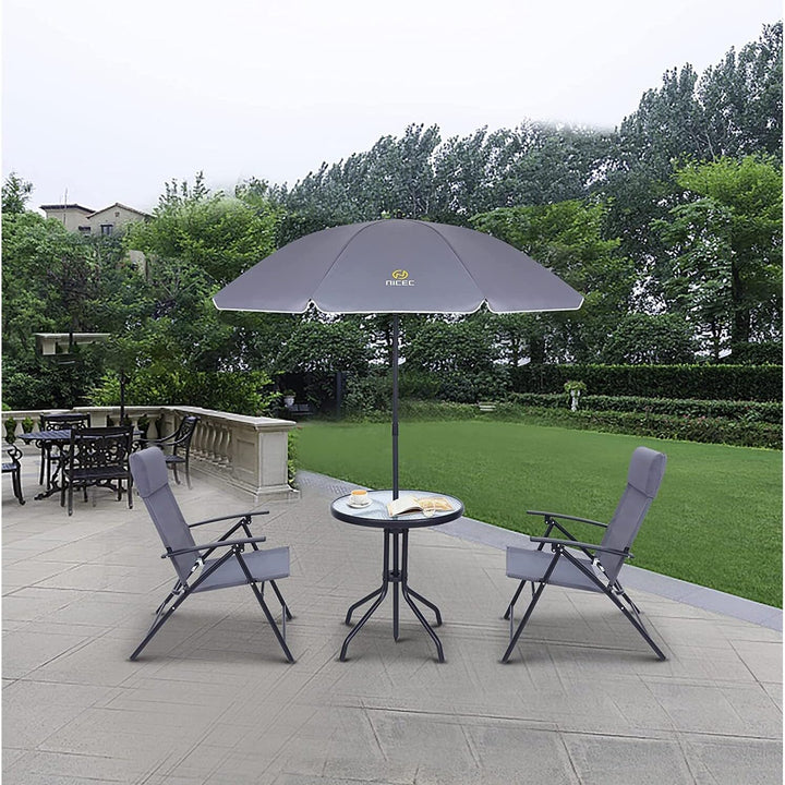 4-Piece Bistro Set Patio Dining Garden Outdoor Table with Tilted Removable - Diamond Home USA